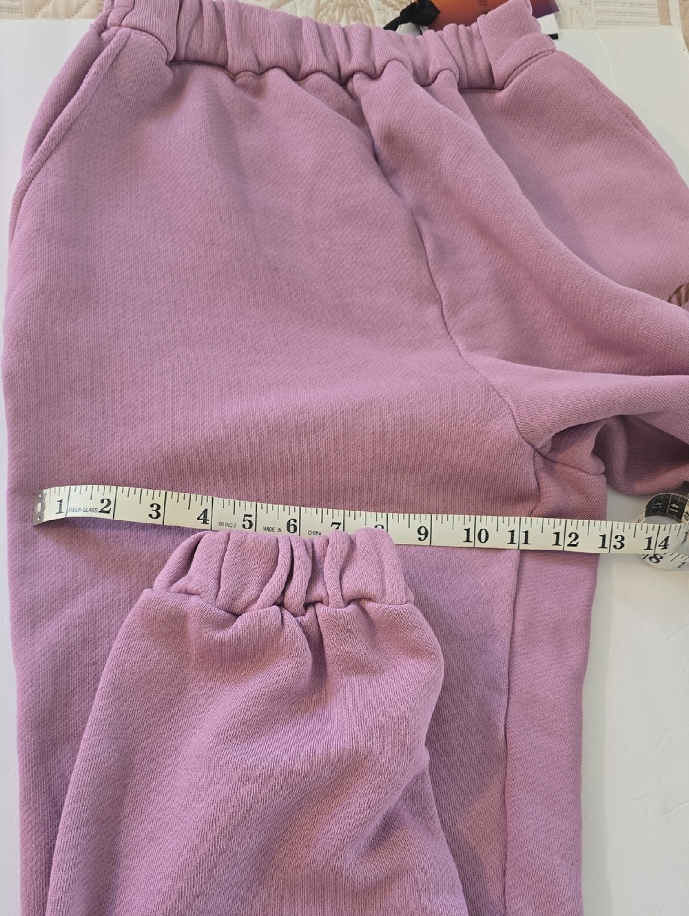 THE ATTICO Jogger Sweatpants Size S Tall Lavender - Picture 9 of 9